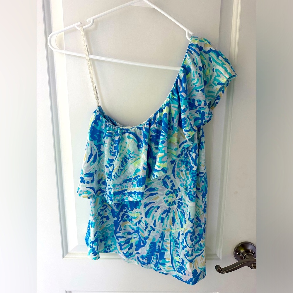 Lilly Pulitzer one shoulder top